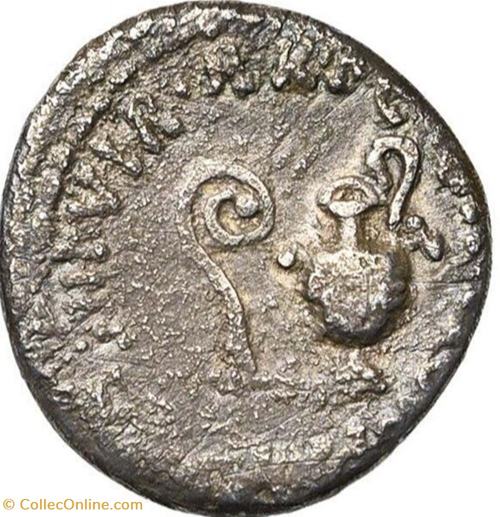 Marcus Antonius and Lucius Munatius Plancus AR Denarius, PRO • COS - Fourré coins ancient romans imperial republican marcus antonius and lucius munatius plancus ar denarius pro cos fourre