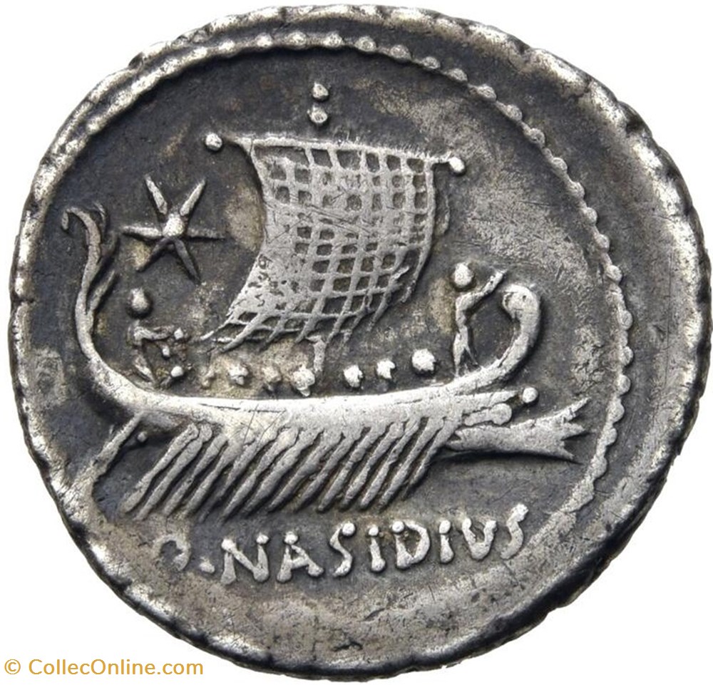 Sextus Pompeius AR Denarius AR, Cnaeus Pompeius Magnus, Q.