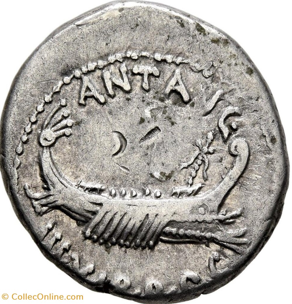 Marcus Antonius AR Denarius, Legio XII 'Antiquae' coins ancient romans imperial and republican marcus antonius ar denarius legio xii antiquae