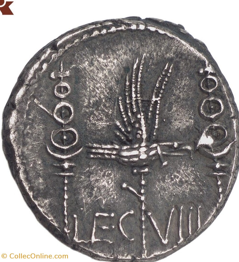 Marcus Antonius AR Denarius, Legio VIII Augusta 3 coins ancient romans imperial and republican marcus antonius ar denarius legio viii augusta