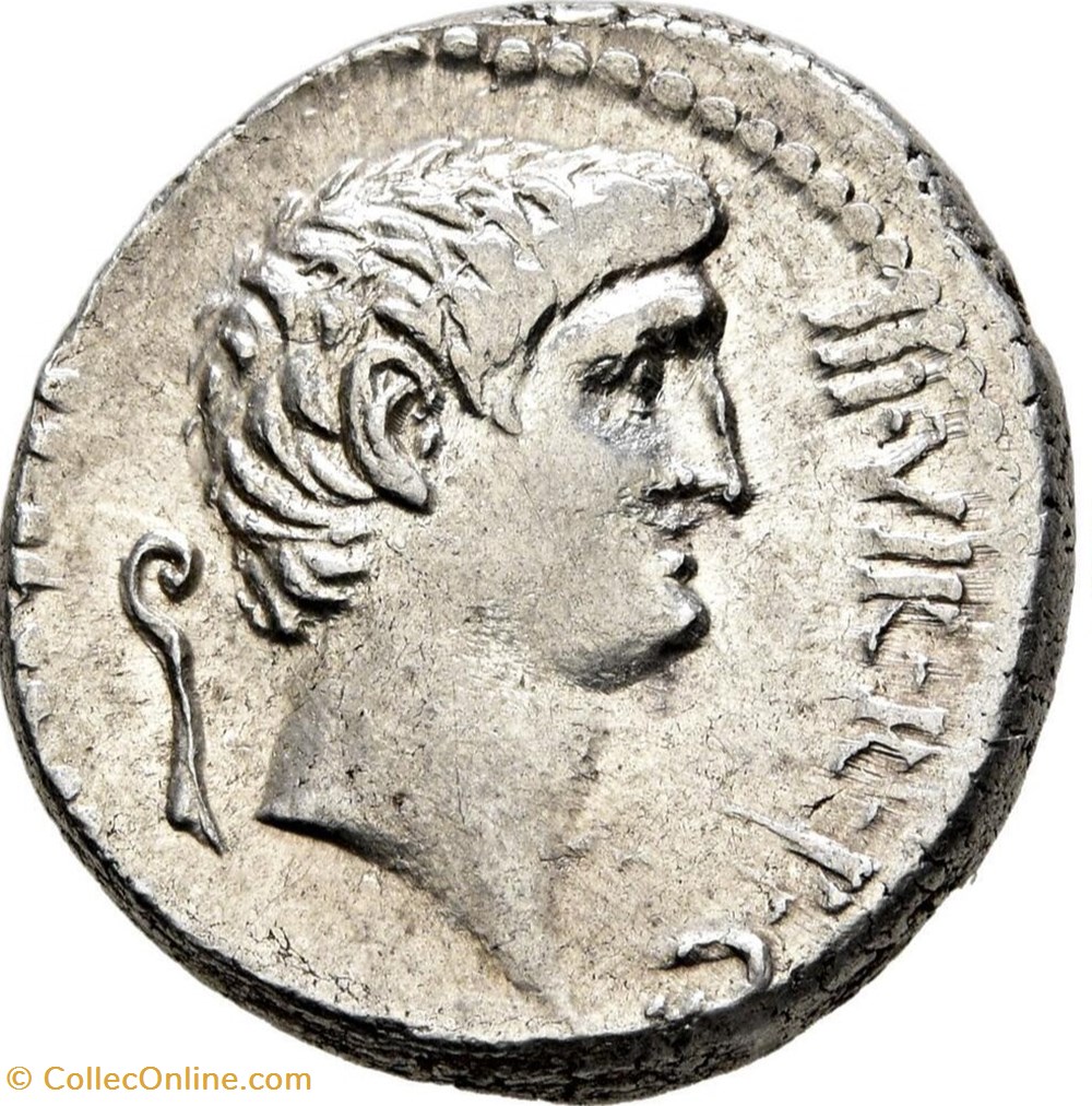 Marcus Antonius with Cn. Domitius Ahenobarbus AR Denarius coins ancient romans imperial and republican marcus antonius with cn domitius ahenobarbus ar denarius