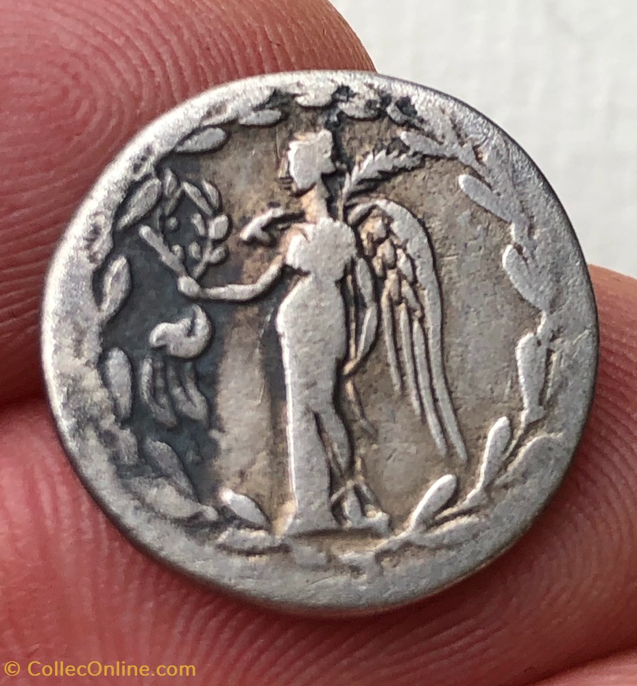Marcus Antonius AR Denarius, D. Turillius, moneyer /2 var 2 coins ancient romans imperial and republican marcus antonius ar denarius d turillius moneyer 2 var
