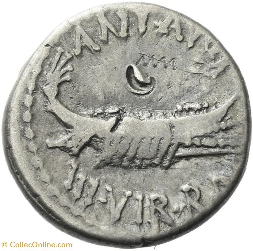 coins ancient romans imperial and republican marcus antonius ar denarius cho rtis specvlatorvm