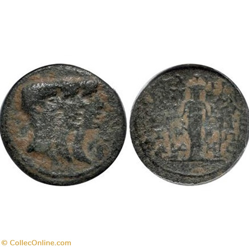 Lepidus, Marcus Antonius and Octavianus Æ half As (Α), IONIA, Ephesus. Earth color patina 3 coins ancient romans imperial republican lepidus marcus antonius and octavianus half as ionia ephesus earth color patina