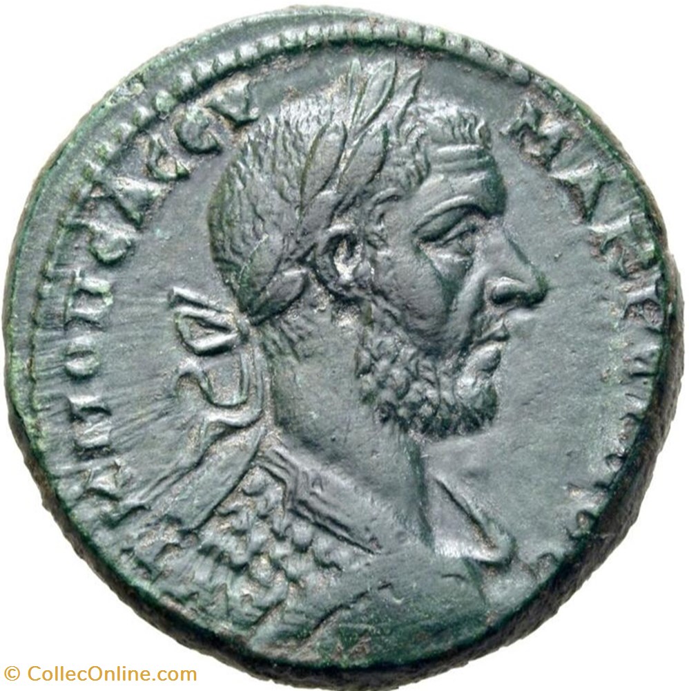 Æ As - Macrinus, Marcus Statius Longinus coins ancient to romans imperial and republican as macrinus marcus statius longinus