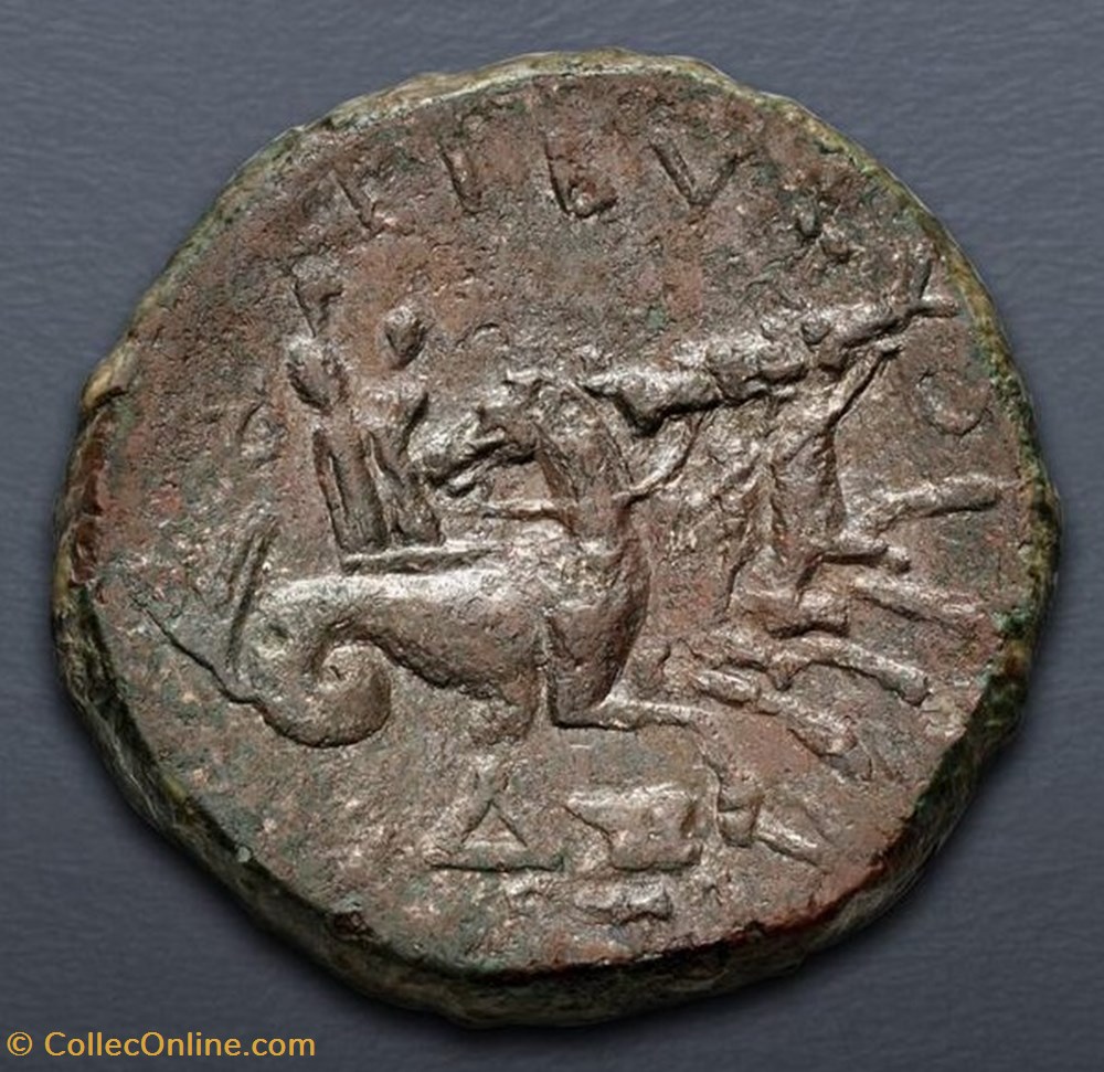 Marcus Antonius ACHAEA Æ 33 Sestertius (Δ), Fleet coinage 4 coins ancient romans imperial and republican marcus antonius achaea 33 sestertius fleet coinage