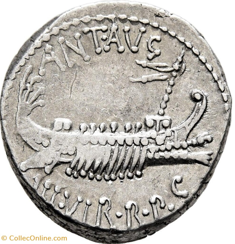Marcus Antonius AR Denarius, Legio VIIII 'Hispana' coins ancient romans imperial and republican marcus antonius ar denarius legio viiii hispana