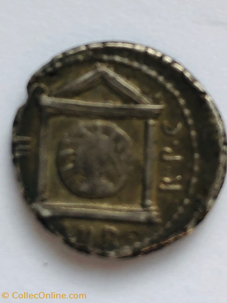 Marcus Antonius AR Denarius, Temple with head of Sol 2 coins ancient romans imperial and republican marcus antonius ar denarius temple with head of sol