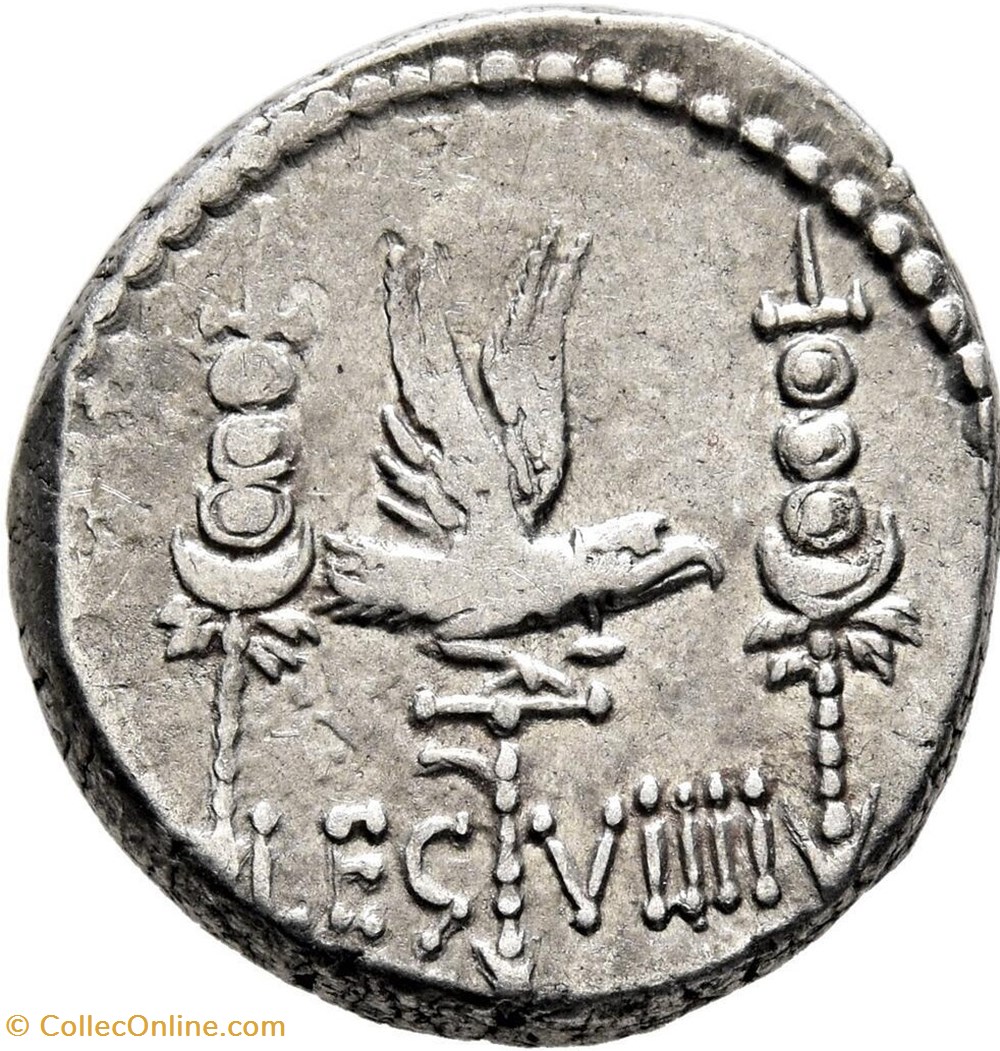 Marcus Antonius AR Denarius, Legio VIIII 'Hispana' - Coins - Ancient
