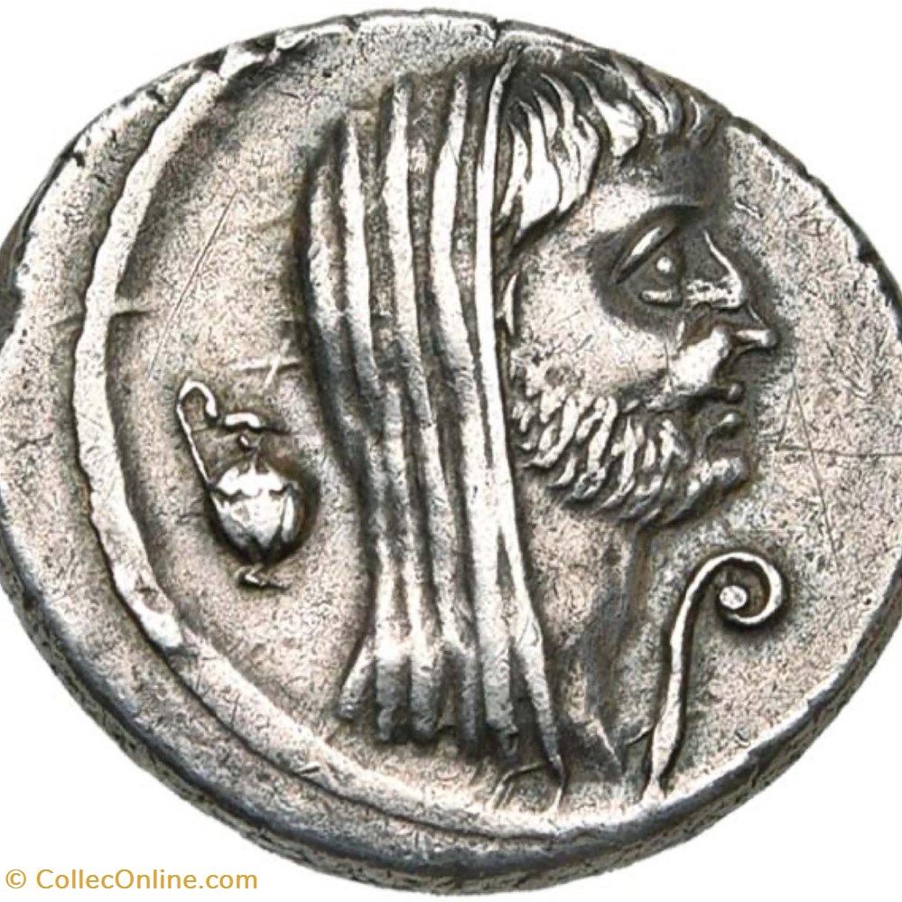 Marcus Antonius with P. Sepullius Macer AR Denarius, Veiled head with mourning beard. 5 coins ancient romans imperial and republican marcus antonius with p sepullius macer ar denarius veiled head with mourning beard