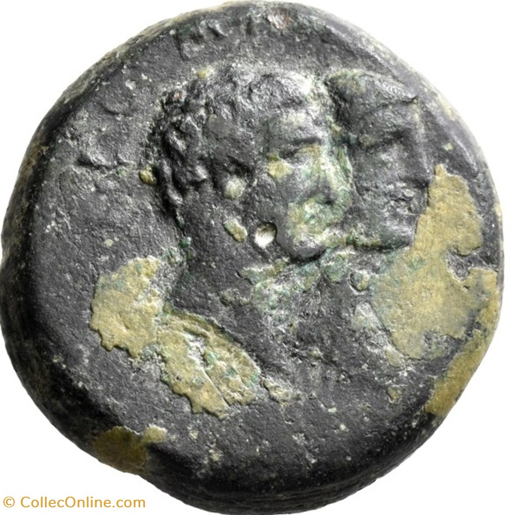 Marcus Antonius ACHAEA Æ As, Fleet coinage Heavy series coins ancient romans imperial and republican marcus antonius achaea as fleet coinage heavy series