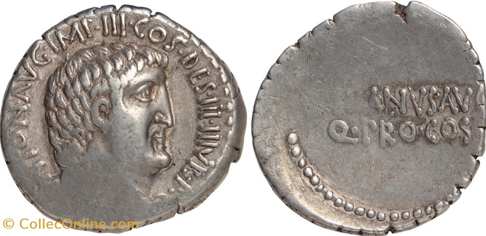 Marcus Antonius AR Denarius, of quaestor pro consul M. Junius Silanus (P Signature) coins antique b roman republicain imperial marcus antonius ar denarius of quaestor pro consul m junius silanus p signature