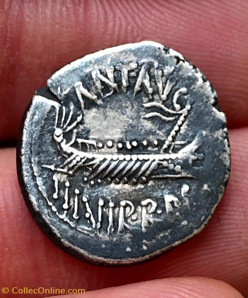 Marcus Antonius AR Denarius, Legio VIIII 'Hispana' 3 coin ancient b roman republicain imperial marcus antonius ar denarius legio viiiihispan
