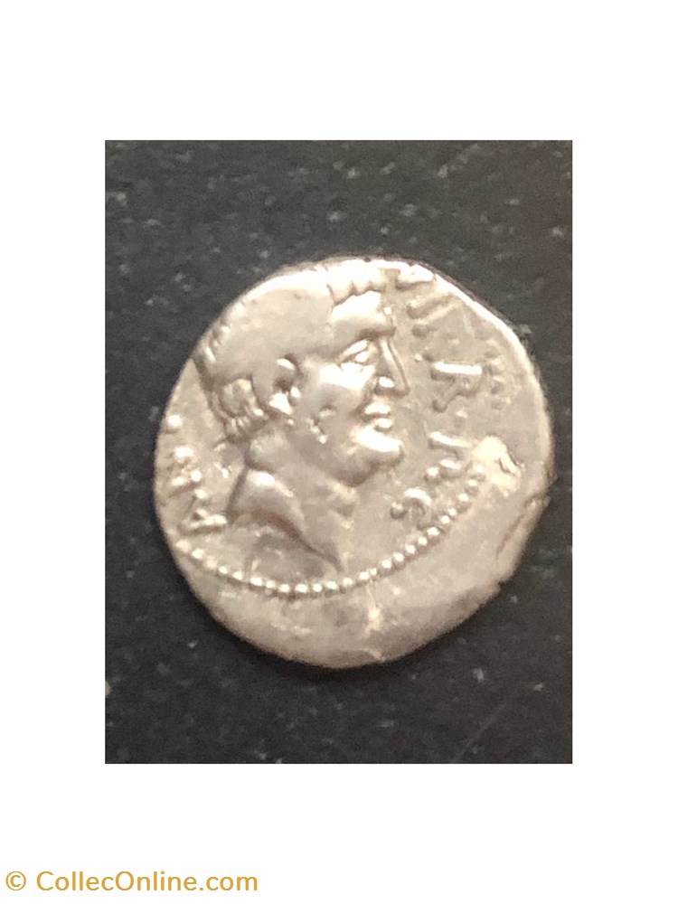 Marcus Antonius AR Denarius, trophy with two shields 3 coins antique b roman republicain imperial marcus antonius ar denarius trophy with two shields