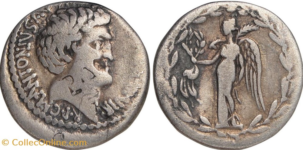 Marcus Antonius AR Denarius, D. Turillius, moneyer /2 var coins ancient romans imperial and republican marcus antonius ar denarius d turillius moneyer 2 var