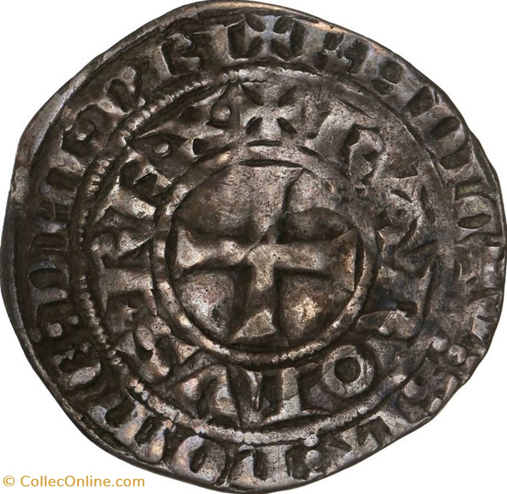 coins ancient to other charles iv 1322 1328 maille blanche silver