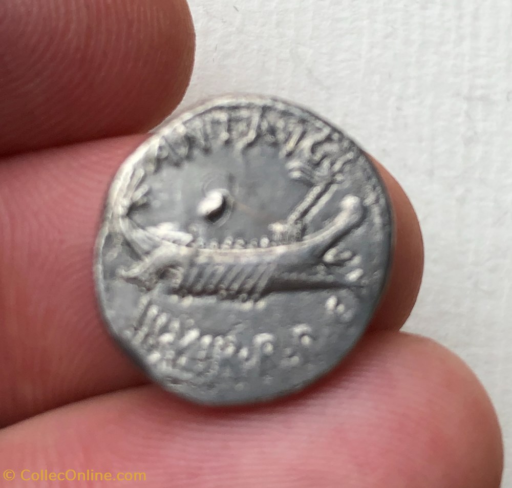 Marcus Antonius AR Denarius, Legio XXII Deiotariana 3 coins ancient romans imperial and republican marcus antonius ar denarius legio xxii deiotariana
