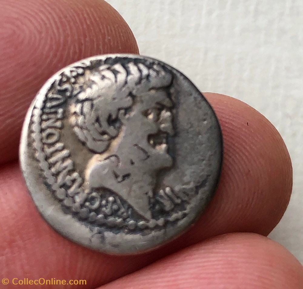 Marcus Antonius AR Denarius, D. Turillius, moneyer /2 var 3 coins ancient romans imperial and republican marcus antonius ar denarius d turillius moneyer 2 var
