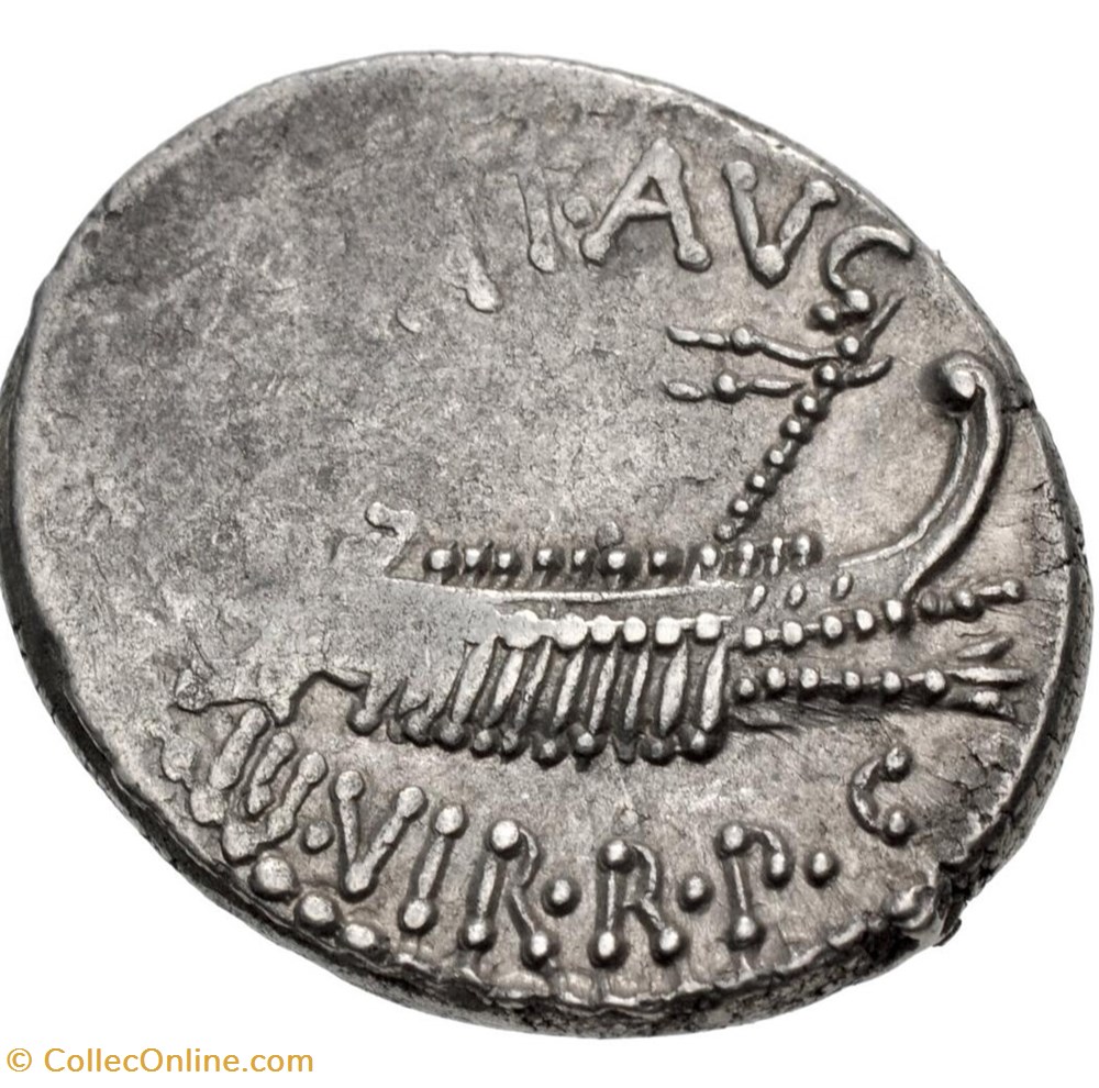 Marcus Antonius AR Denarius, Legio XVII CLASSICAE or Legio XVIII LYBICAE 2 coins ancient romans imperial and republican marcus antonius ar denarius legio xvii classicae or legio xviii lybicae