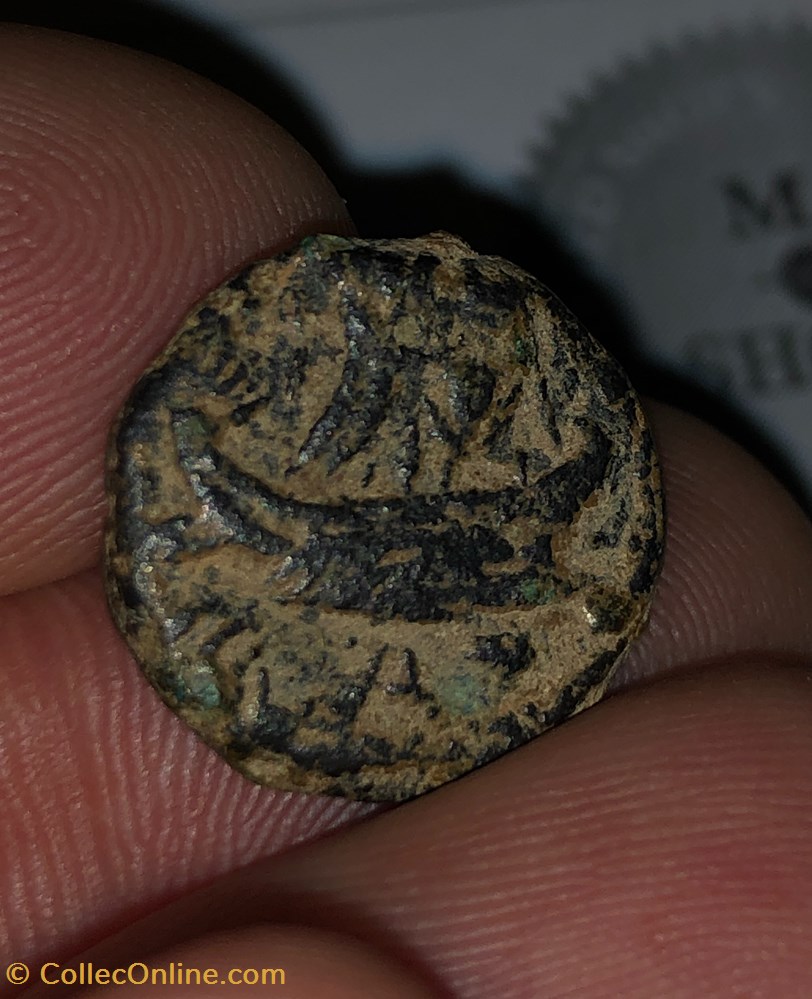 Marcus Antonius ACHAEA Æ As (Α), Fleet coinage 5 coins ancient romans imperial and republican marcus antonius achaea as fleet coinage