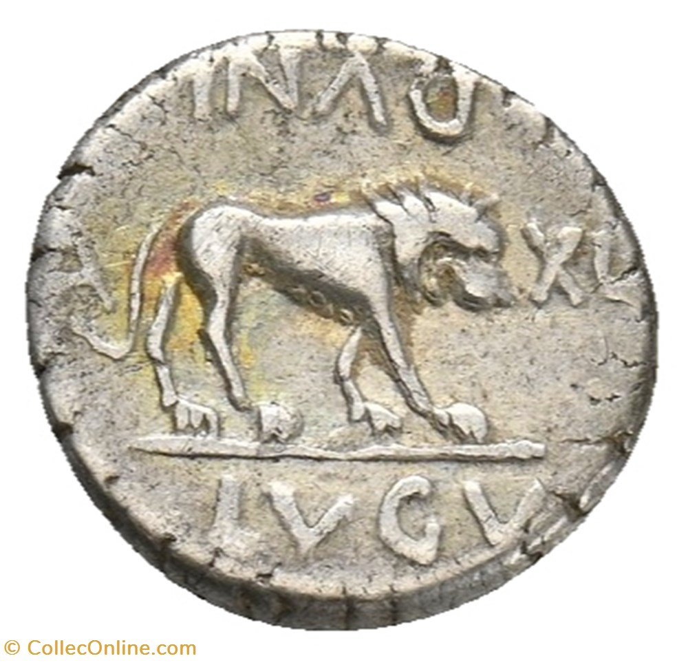 coins ancient romans imperial and republican marcus antonius ar quinarius lugdunum mint fulvia