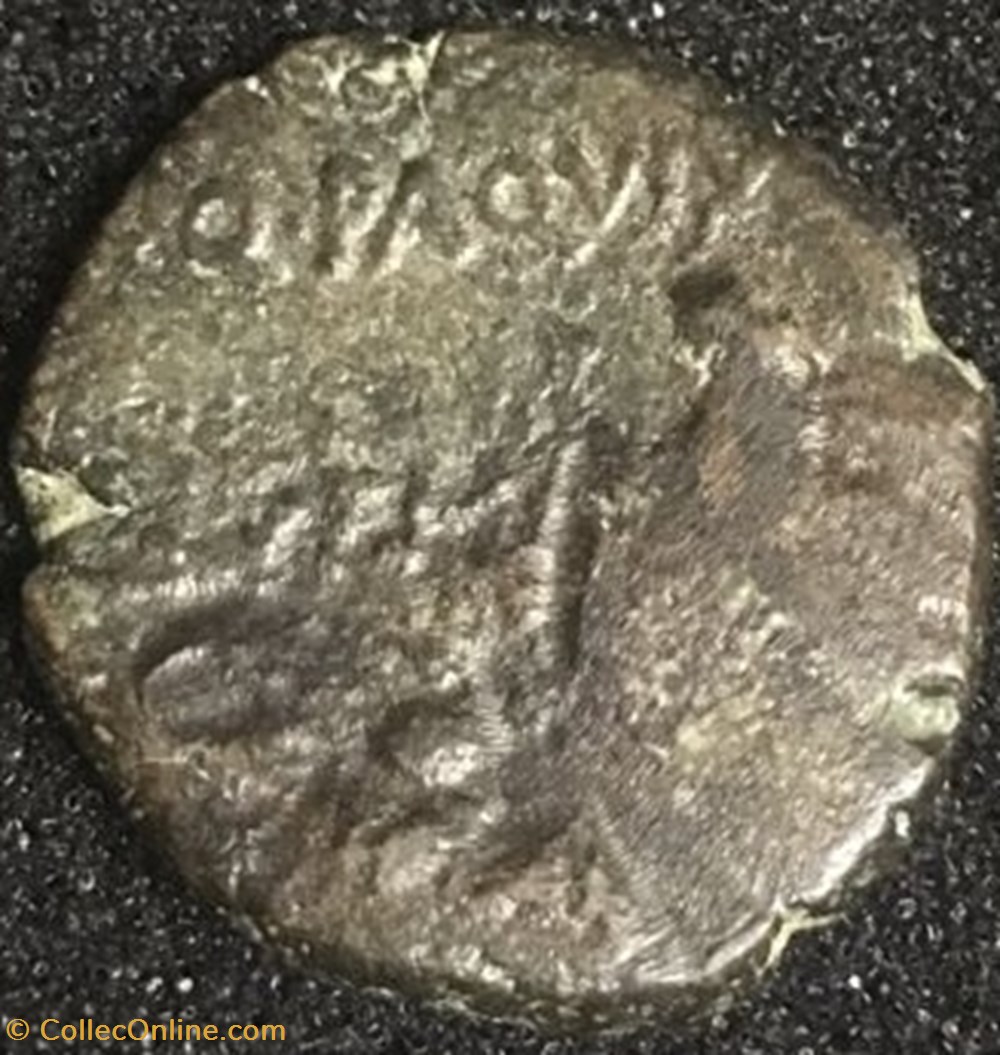Marcus Antonius. Æ As, Macedon mint - French soil find (Rambouillet) coins ancient romans imperial and republican marcus antonius as macedon mint french soil find rambouillet
