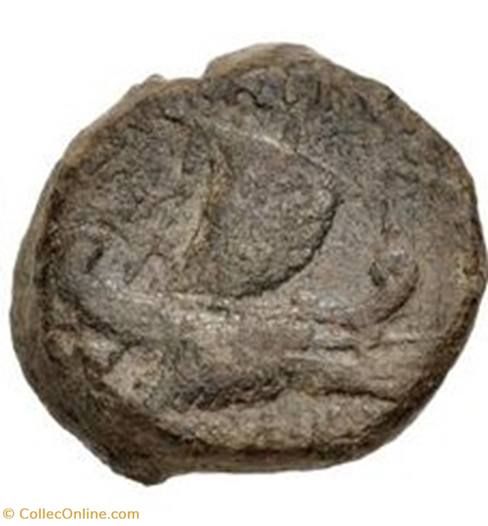 Marcus Antonius ACHAEA Æ As, Fleet coinage Heavy series coins ancient romans imperial and republican marcus antonius achaea as fleet coinage heavy series