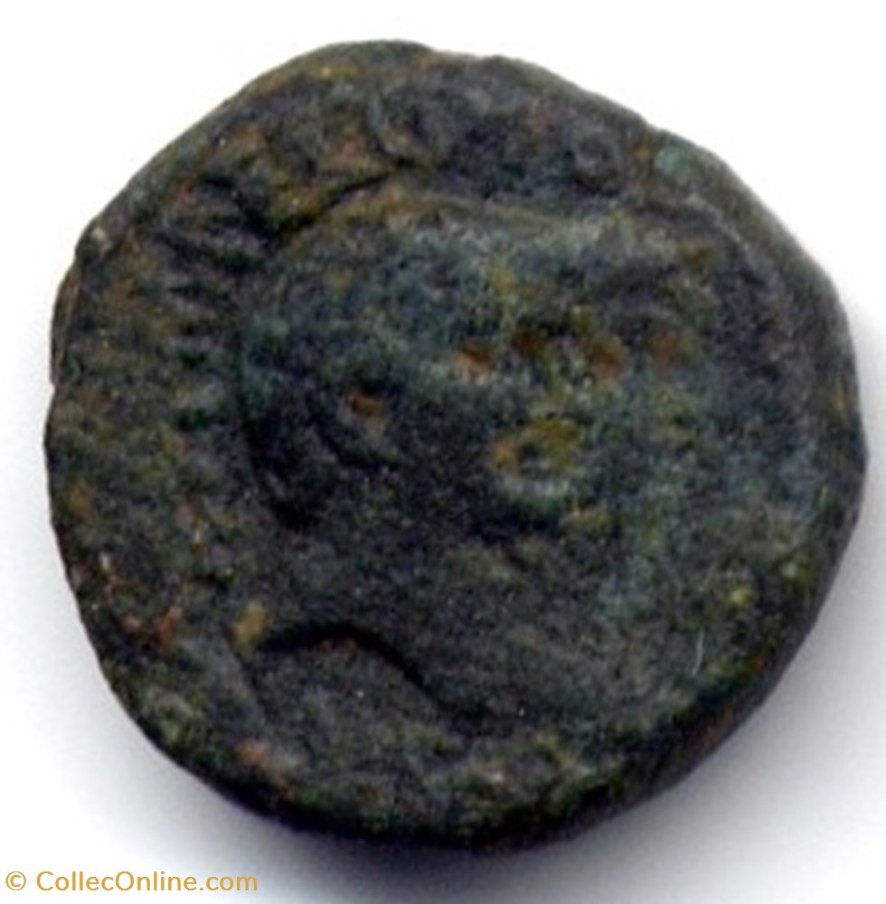 Marcus Antonius ACHAEA Æ As (Α), Fleet coinage 4 coins ancient romans imperial and republican marcus antonius achaea as fleet coinage