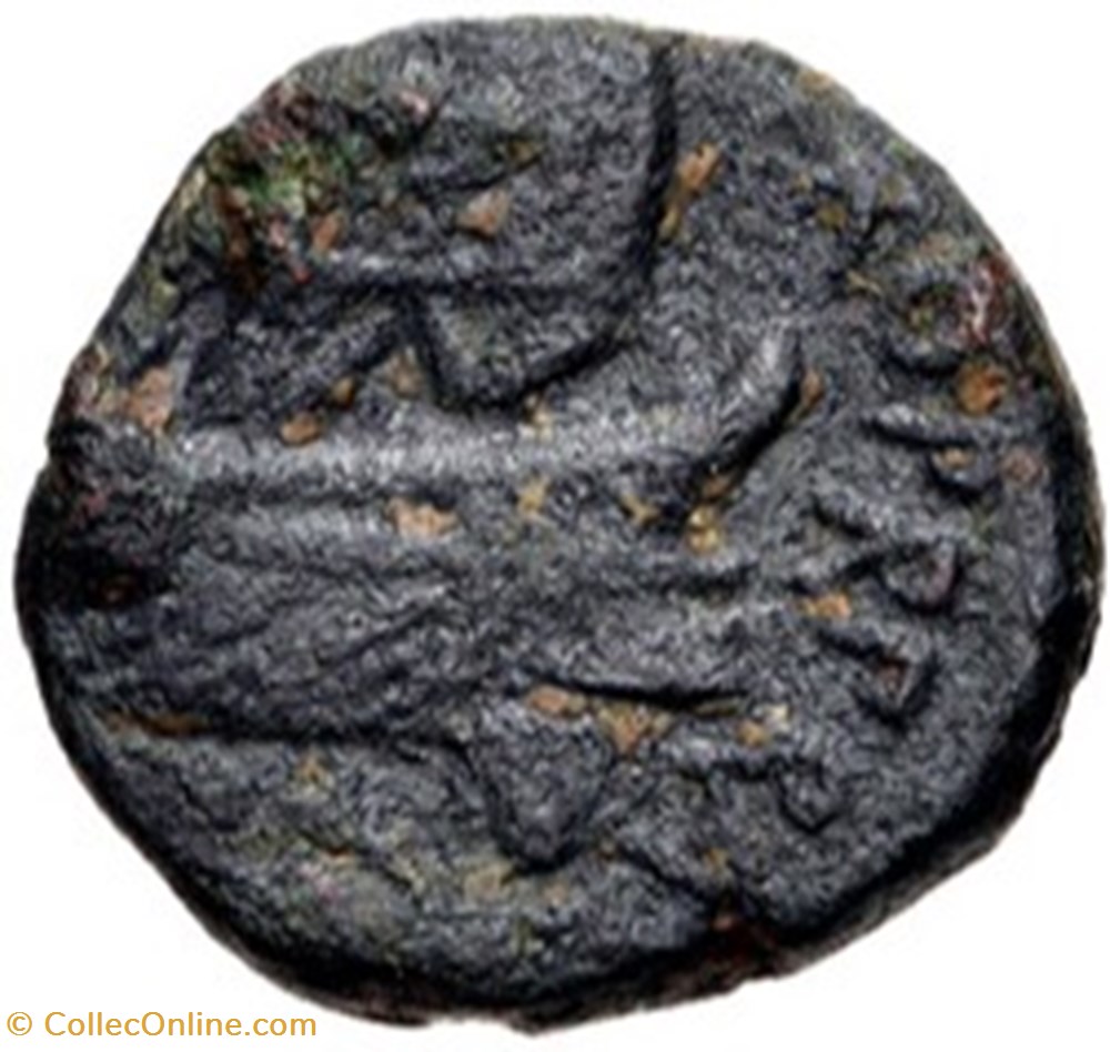 Marcus Antonius ACHAEA Æ As (Α), Fleet coinage coins ancient romans imperial and republican marcus antonius achaea as fleet coinage