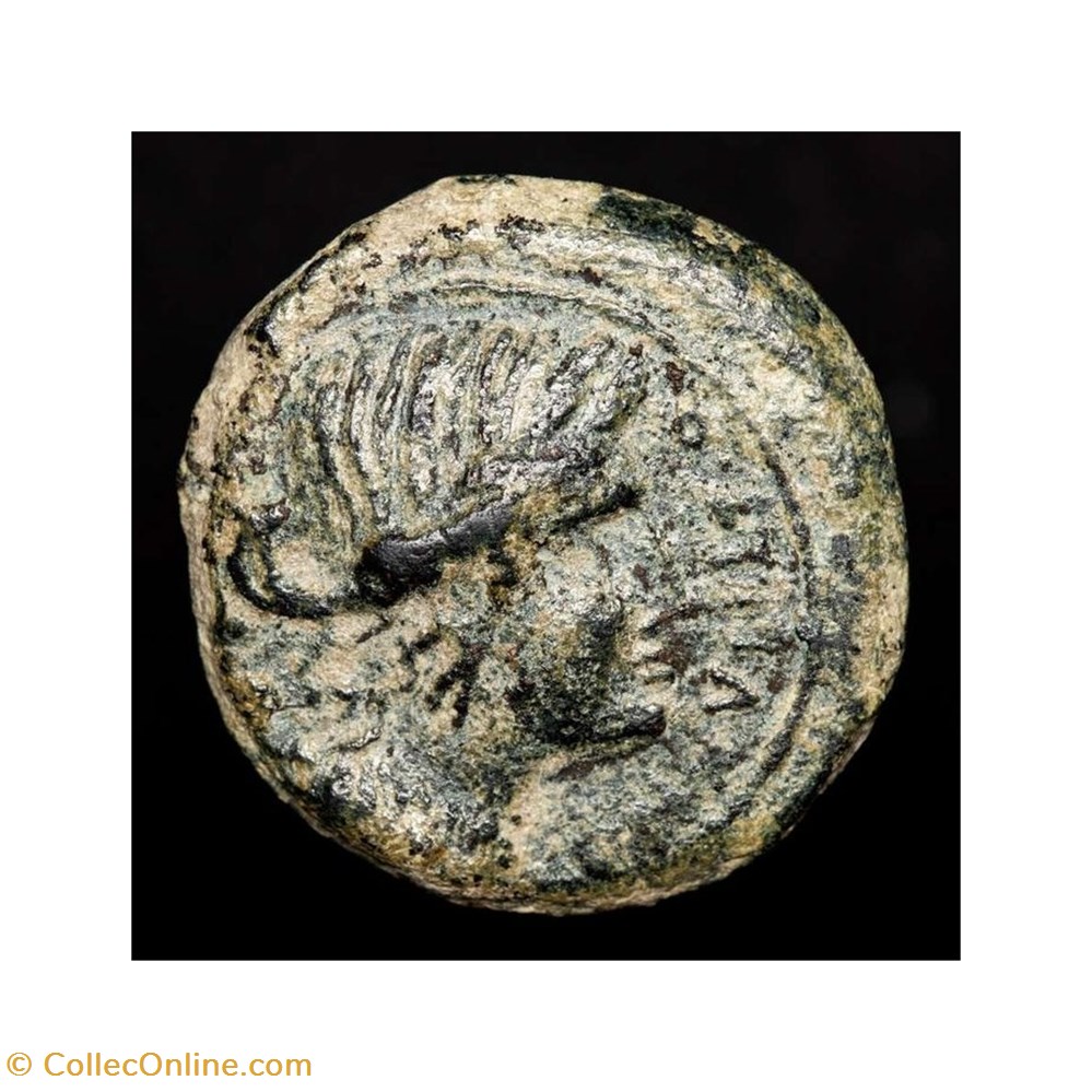 Julius Caesar (45-44 B.C.) Æ Semis, Hispania Romana, Cordoba coins ancient to romans imperial and republican julius caesar 45 44 b c semis hispania romana cordoba