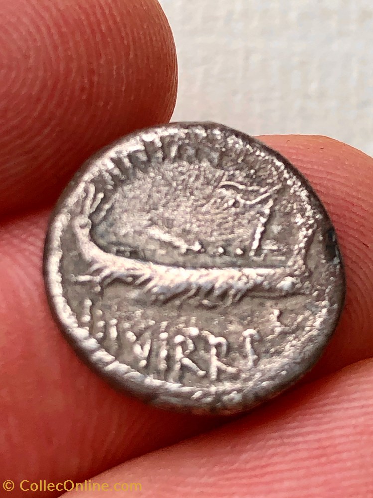 coins ancient romans imperial and republican marcus antonius ar denarius leg vi ferrata