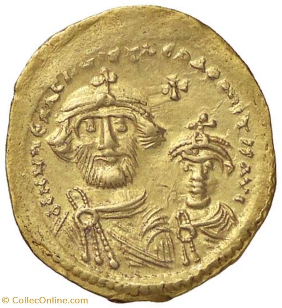 Byzantium, Heraclius and Heraclius Constantine coins byzantine to dynasty byzantium heraclius and heraclius constantine