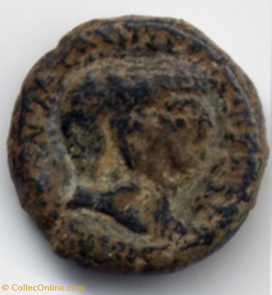 Marcus Antonius ACHAEA Æ As (Α), Fleet coinage 4 coins ancient romans imperial and republican marcus antonius achaea as fleet coinage