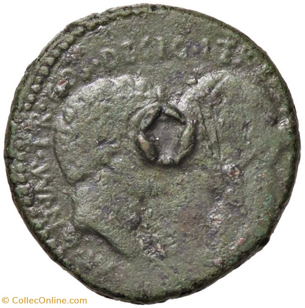 Marcus Antonius ACHAEA Æ 27 Dupondius (Β), Fleet coinage 2 coins ancient romans imperial and republican marcus antonius achaea 27 dupondius fleet coinage
