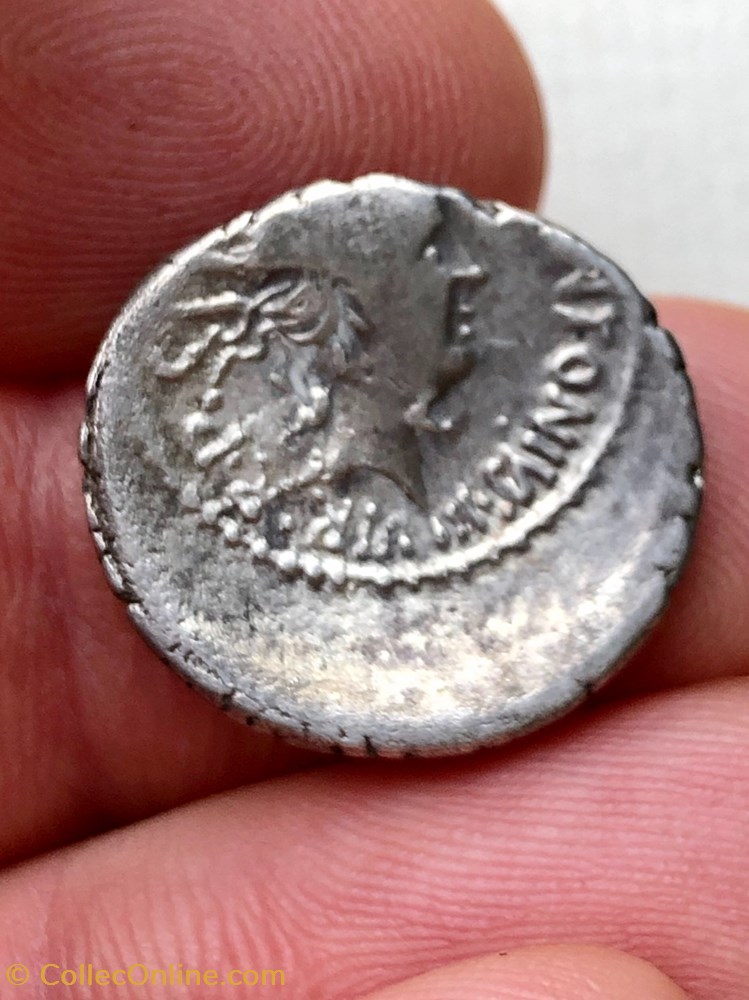 Marcus Antonius AR Denarius, Radiate head of Sol 4 coins ancient romans imperial and republican marcus antonius ar denarius radiate head of sol