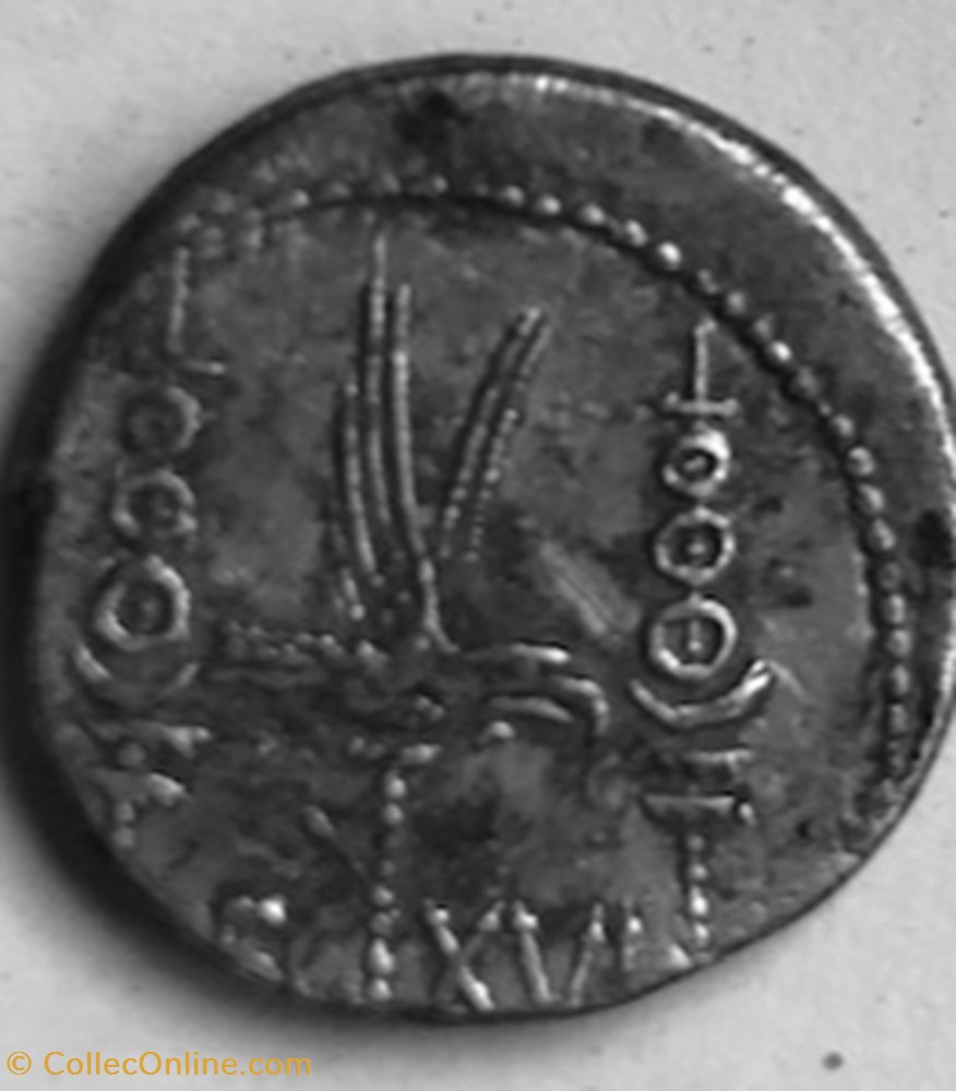 coins ancient romans imperial and republican marcus antonius ar denarius legio xvi gallica germania superiore