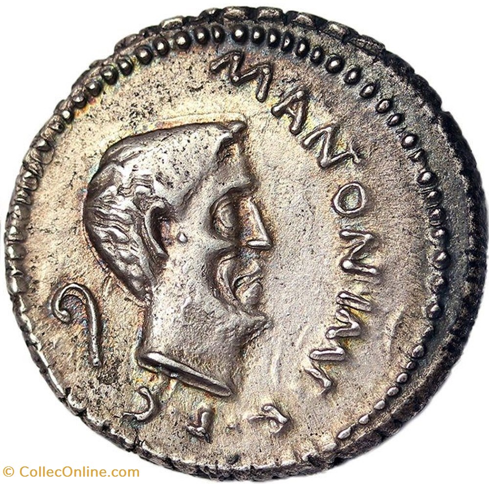 Marcus Antonius and Iulius Caesar AR Denarius, Cisalpine Gaul 4 coins ancient romans imperial republican marcus antonius and iulius caesar ar denarius cisalpine gaul
