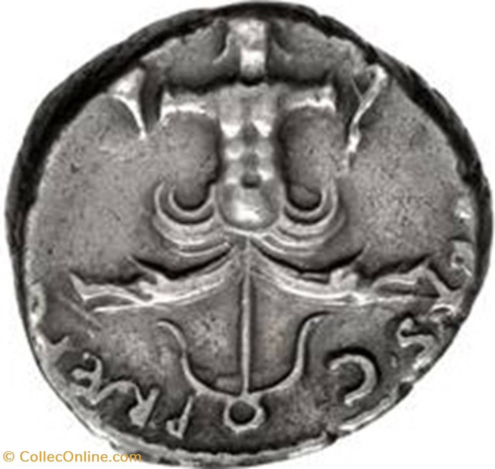 Sextus Pompeius AR Denarius, Neptune 2 coins ancient to romans imperial and republican sextus pompeius ar denarius neptune