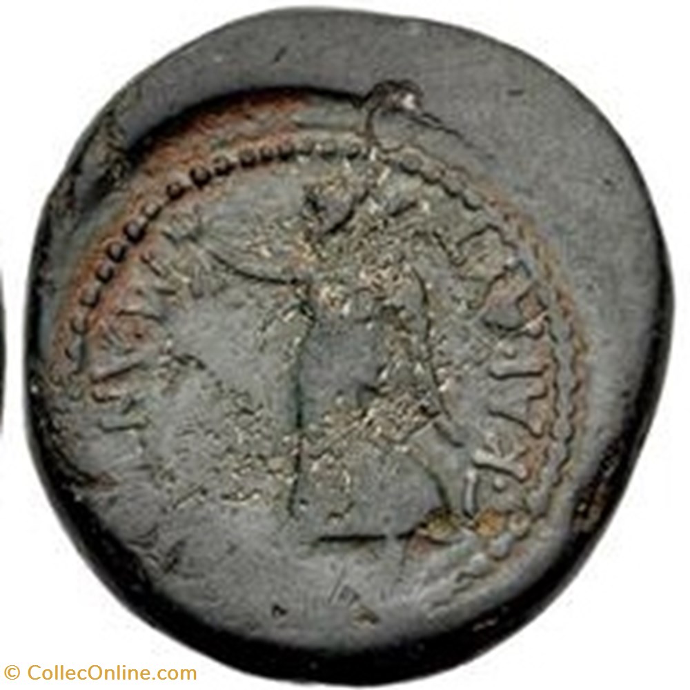 Eleutheria II - Marc Antony and Octavian, Æ As coins ancient romans imperial republican eleutheria ii marc antony and octavian as