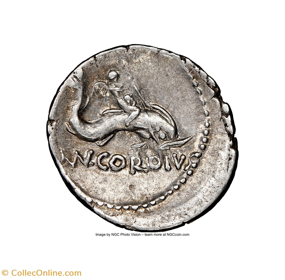 Mn. Cordius Rufus AR Denarius coins ancient to romans imperial and republican mn cordius rufus ar denarius
