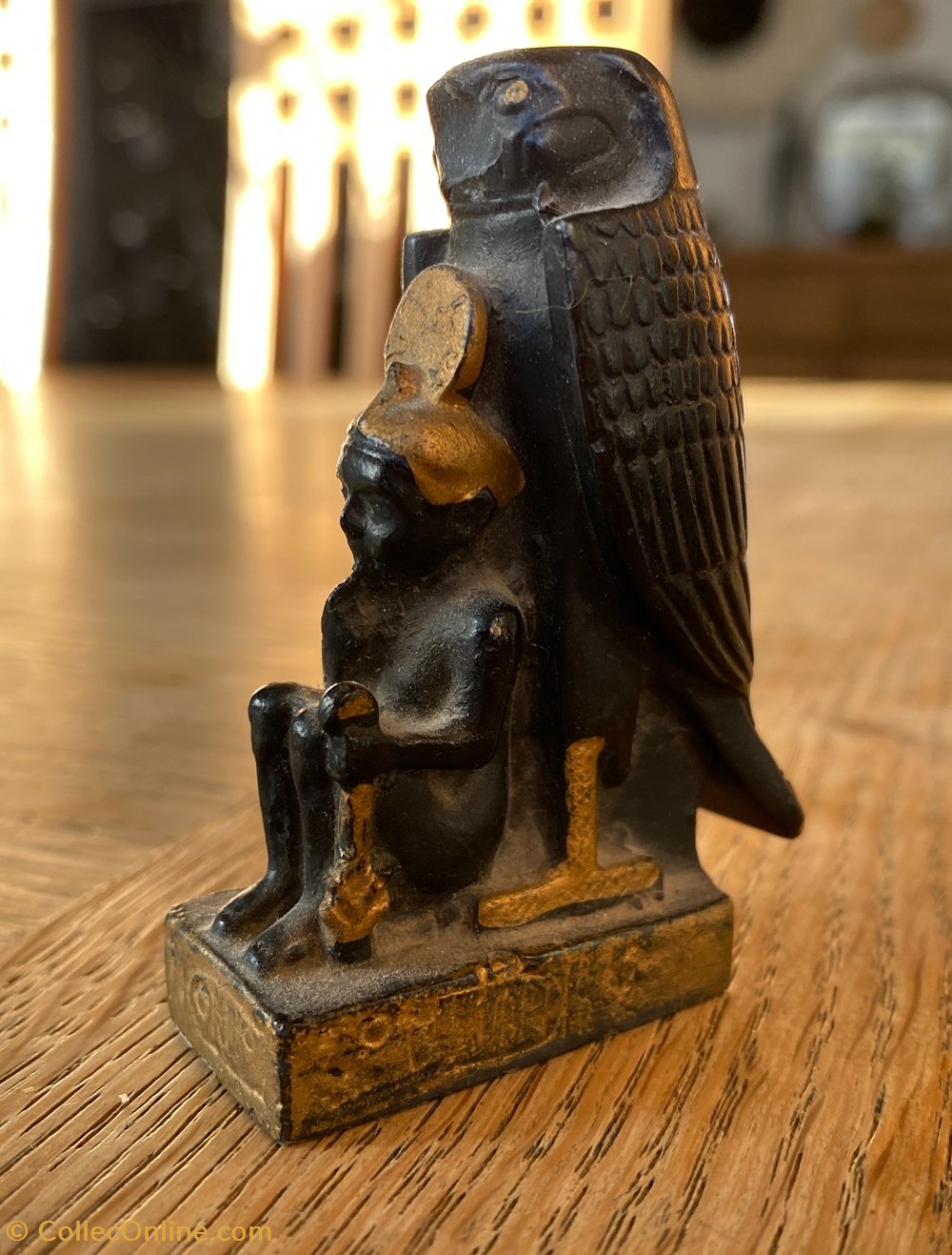 art antiquites figurine faucon personnage humain