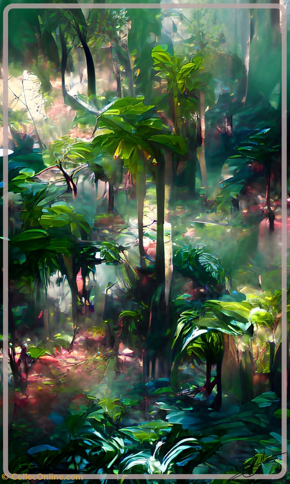 art antiquites peintures dessins lush jungle