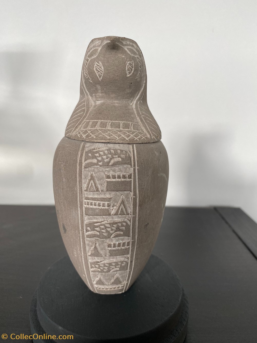 art antiquites vase canope a tete horus