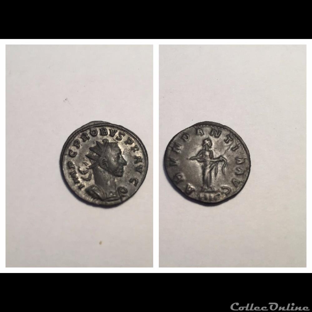 Probus/Lyon/ABVUNDANTIA coin ancient roman probus lyon abvundantia