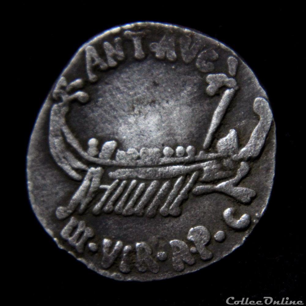 ancient roman fake faux mark antony same casting used as previous coin