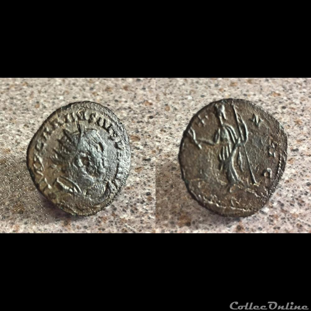 Carausius Antoninianus with error in reverse legend. coin ancient roman carausius antoninianus with error in reverse legend
