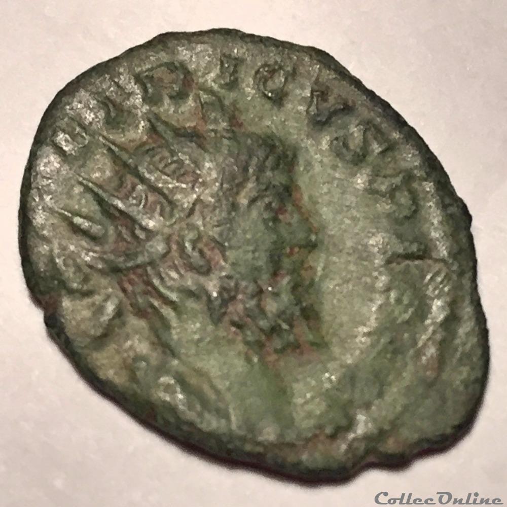 Tetricus I Brockage coin ancient roman tetricus i brockage