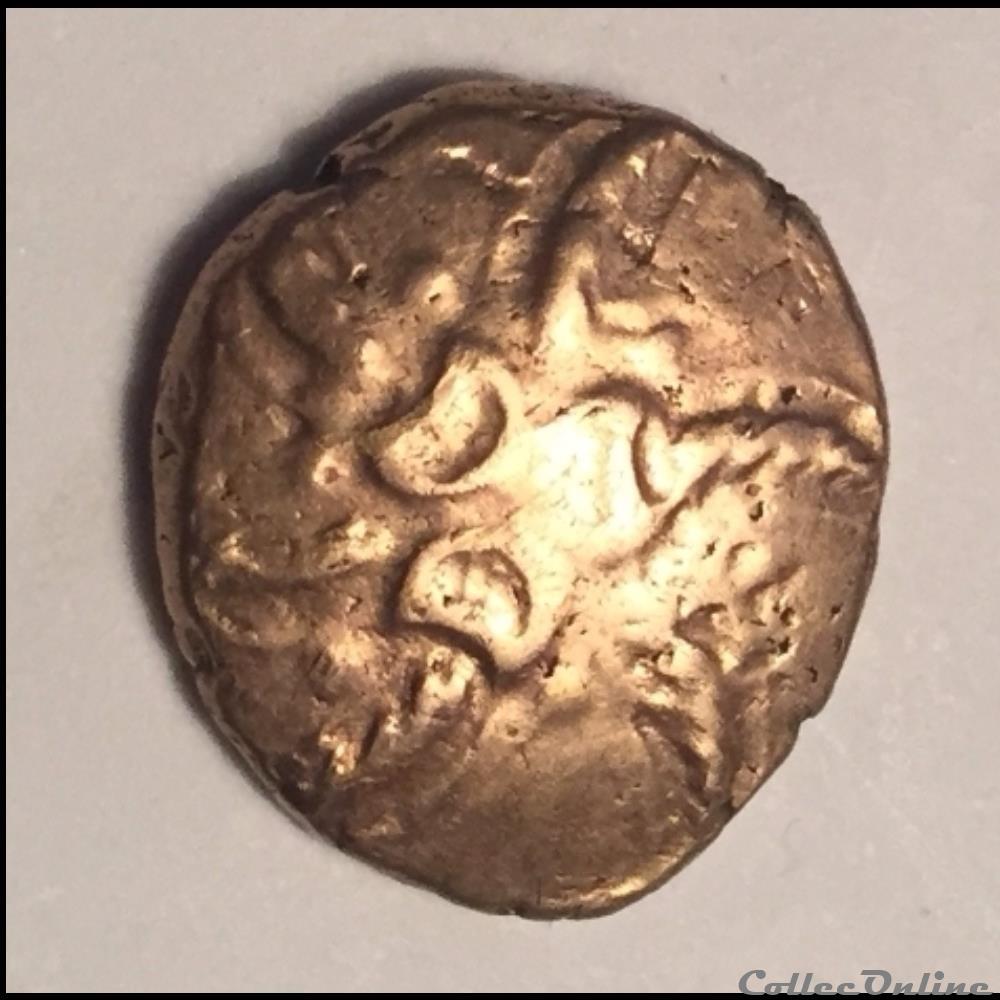 Addedomaros Gold Stater. Six Arm Spiral 2 coin ancient celtic addedomaros gold stater six arm spiral