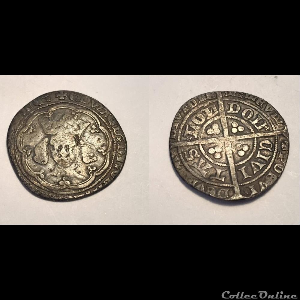 Edward III 1327-77 Groat. Post Treaty. coin ancient other edward iii 1327 77 groat post treaty