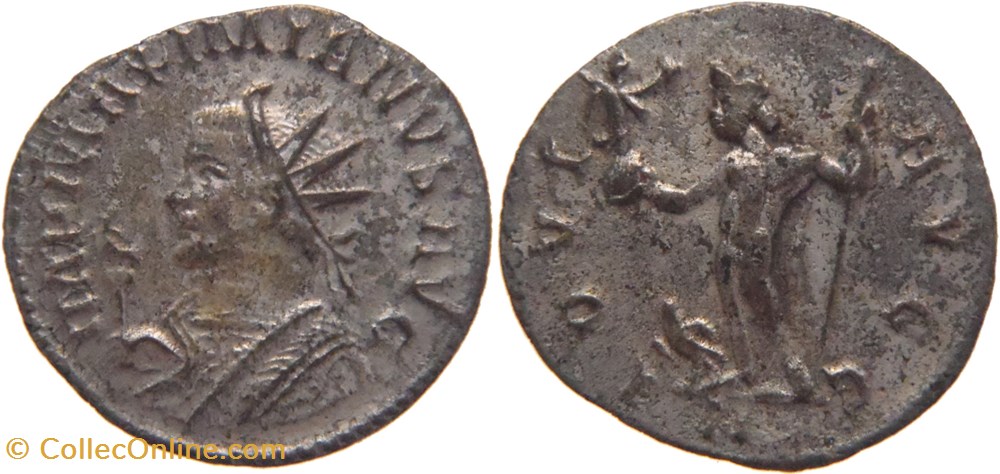 Lyon 290 à 291 Maximien Hercule aurélianus au revers Iovi monnaies antiquite av jc ap romaines republicaines imperiales lyon 290 a 291 maximien hercule aurelianus au revers iovi